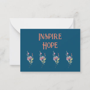 Carte De Correspondance Inspirer l'espoir :