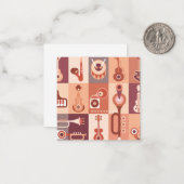 Carte De Correspondance Instruments de musique (Devant/Arrière en situation)