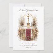 Carte De Correspondance Intentions de messe catholique traditionnelle  (Devant)