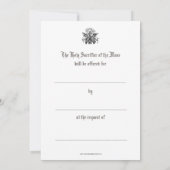 Carte De Correspondance Intentions de messe catholique traditionnelle  (Dos)