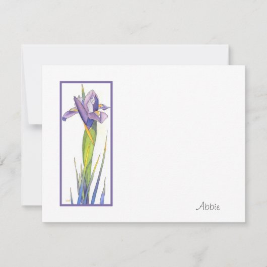 Carte De Correspondance Iris (Devant)