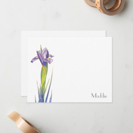 Carte De Correspondance Iris 2 (Devant/Arrière en situation)