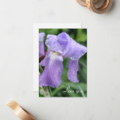 Carte De Correspondance Iris assez mouillé. (Devant/Arrière en situation)