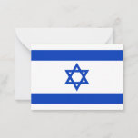 Carte De Correspondance Israël drapeau bleu blanc motif moderne patriotiqu<br><div class="desc">Israël drapeau bleu et blanc motif moderne carte patriotique,  carte de voeux. Drapeau israélien.</div>