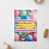 Carte De Correspondance "It’s a [Boy/Girl]!" Reveal Card (Devant/Arrière en situation)