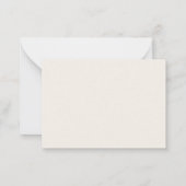 Carte De Correspondance Ivory taupe wedding response RSVP (Dos)