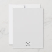 Carte De Correspondance Jack Russell Terrier Fleurs de printemps Monogramm (Dos)