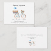 Carte De Correspondance J'ai déménagé Aquarelle Chic Moving House (Devant / Derrière)