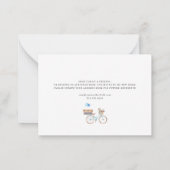 Carte De Correspondance J'ai déménagé Aquarelle Chic Moving House (Dos)