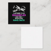 Carte De Correspondance J'ai Écouté Mes Libellules (Devant / Derrière)