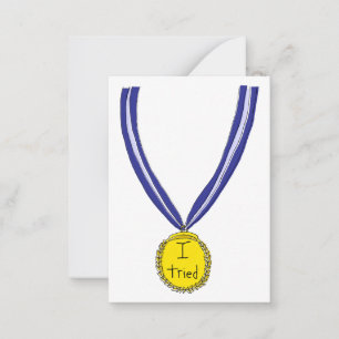 Carte De Correspondance J'ai essayé la médaille