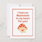 Carte De Correspondance "J'ai tellement de champignons dans mon coeur pour (Devant)