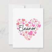 Carte De Correspondance J'aime Eleanor (Dos)