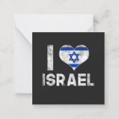 Carte De Correspondance J'aime Israël (Dos)