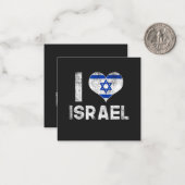 Carte De Correspondance J'aime Israël (Devant/Arrière en situation)