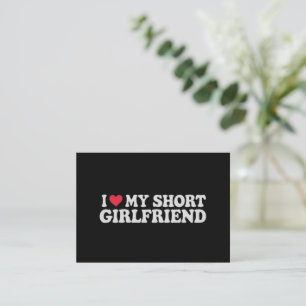 Carte De Correspondance J'aime ma petite GF fille garçon Couple Valentines