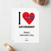 Carte De Correspondance J'aime " Votre Texte " Amour, Câlin & Bisou (Devant/Arrière en situation)