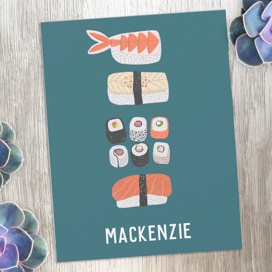 Carte De Correspondance Japanese Sushi Personalized