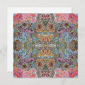 Carte De Correspondance Jardin Chic Fleur Chic Shabby peinture aquarelle (Devant / Derrière)