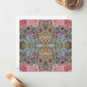 Carte De Correspondance Jardin Chic Fleur Chic Shabby peinture aquarelle (Devant/Arrière en situation)