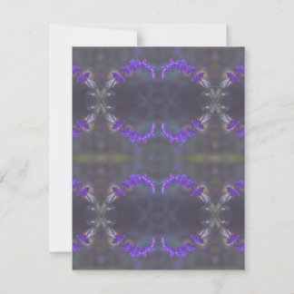 Carte De Correspondance Jardin Floral Violet