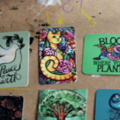 Carte De Correspondance Jardin Orange Tabby Chat