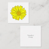 Carte De Correspondance Jaune (Devant / Derrière)