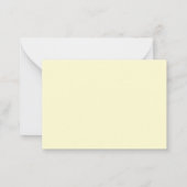 Carte De Correspondance Jaune clair uni élégant professionnel moderne (Dos)
