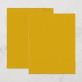 Carte De Correspondance Jaune Moutarde (Devant / Derrière)