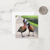 Carte De Correspondance Je m'agirait avec toi n'importe où (Devant/Arrière en situation)