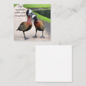 Carte De Correspondance Je m'agirait avec toi n'importe où (Devant / Derrière)