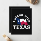 Carte De Correspondance Je suis avec le Texas (Devant/Arrière en situation)