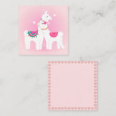 Carte De Correspondance Je t'aime lama (Devant / Derrière)