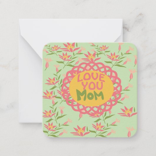 Carte De Correspondance Je t'aime Maman (Devant)