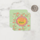 Carte De Correspondance Je t'aime Maman (Devant/Arrière en situation)