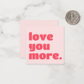 Carte De Correspondance Je t'aime plus (Devant/Arrière en situation)