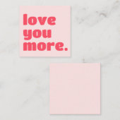 Carte De Correspondance Je t'aime plus (Devant / Derrière)