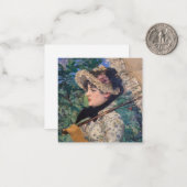Carte De Correspondance Jeanne (Printemps)  par Édouard Manet (Devant/Arrière en situation)