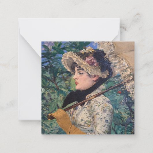 Carte De Correspondance Jeanne (Printemps) Par Édouard Manet (Devant)