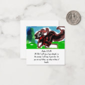 Carte De Correspondance Jésus donne amour et force, (Devant/Arrière en situation)