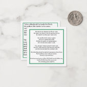 Carte De Correspondance Jésus enfant Bon Pasteur (Devant/Arrière en situation)