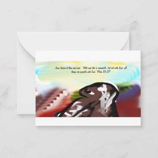Carte De Correspondance Jésus impossible (Devant)