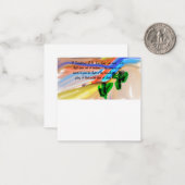 Carte De Correspondance Jésus lumière du monde (Devant/Arrière en situation)