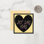 CARTE DE CORRESPONDANCE JET LAG HAG TRAVEL DESIGN (Devant/Arrière en situation)