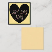 CARTE DE CORRESPONDANCE JET LAG HAG TRAVEL DESIGN (Devant / Derrière)