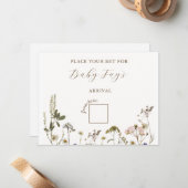 Carte De Correspondance Jeu de Baby Shower (Devant/Arrière en situation)