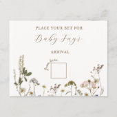 Carte De Correspondance Jeu de Baby Shower (Devant)