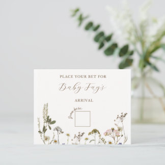 Carte De Correspondance Jeu de Baby Shower