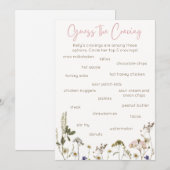 Carte De Correspondance Jeu de Baby Shower (Devant / Derrière)