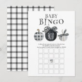 Carte De Correspondance Jeu de Bingo Baby shower Halloween (Devant / Derrière)